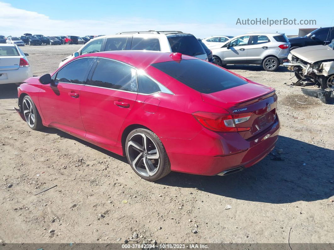 2019 Honda Accord Sport Red vin: 1HGCV1F30KA101110