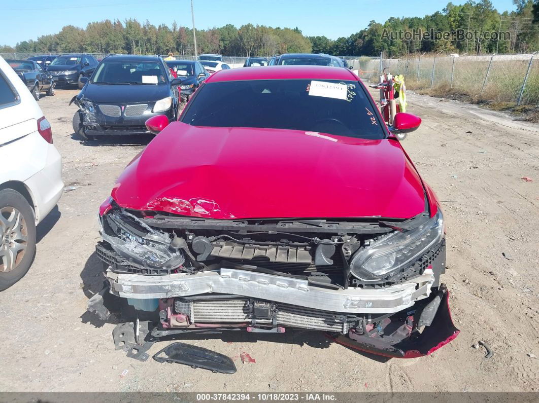 2019 Honda Accord Sport Red vin: 1HGCV1F30KA101110