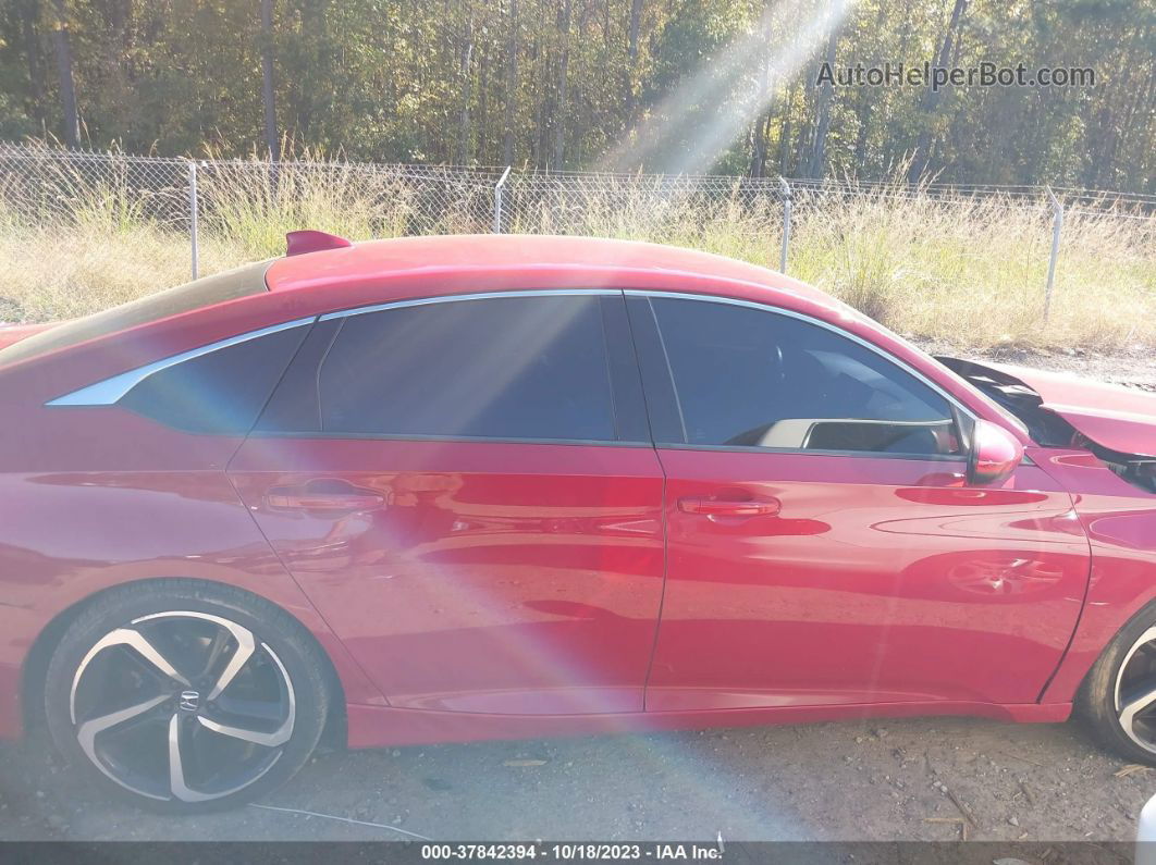 2019 Honda Accord Sport Red vin: 1HGCV1F30KA101110