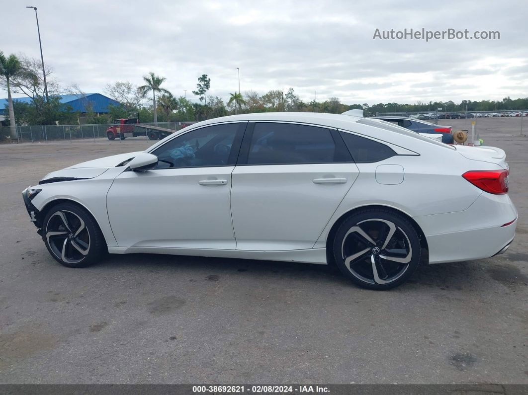 2019 Honda Accord Sport White vin: 1HGCV1F30KA101740