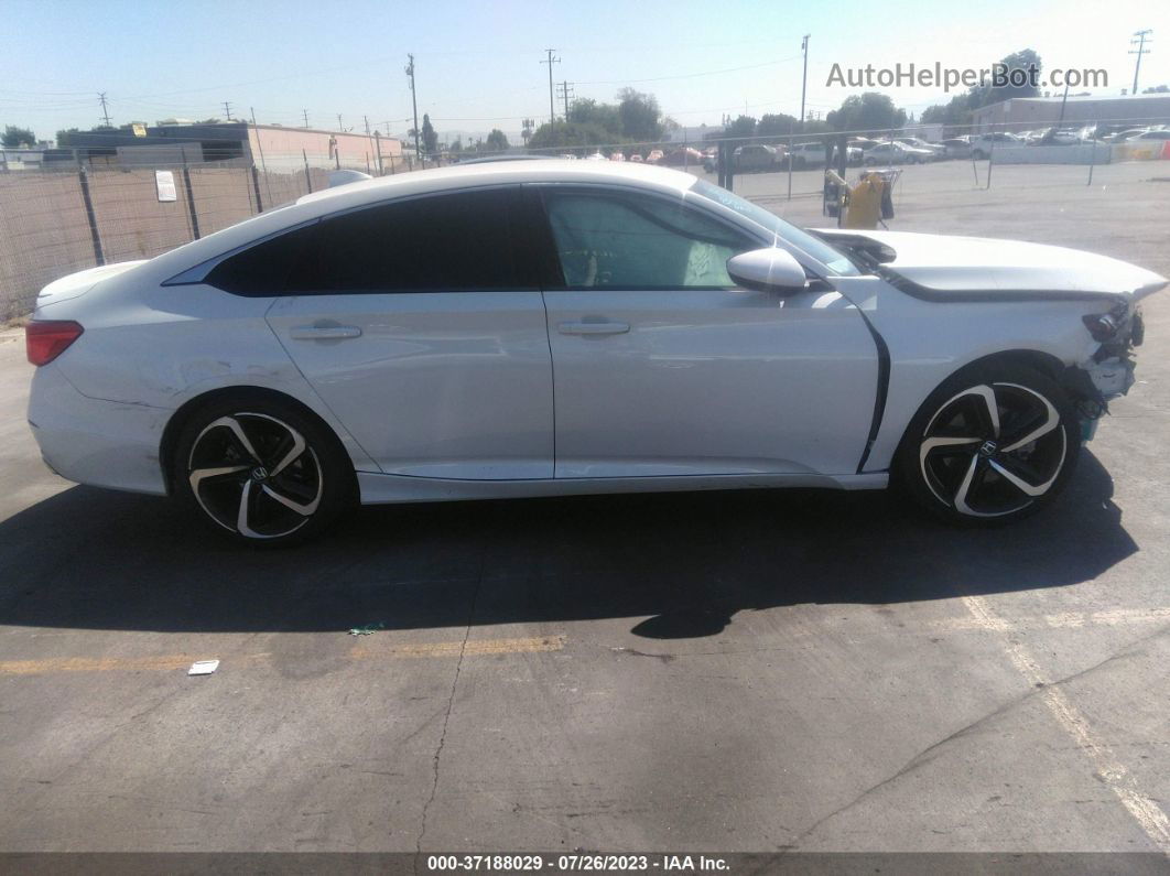 2019 Honda Accord Sedan Sport 1.5t White vin: 1HGCV1F30KA106890