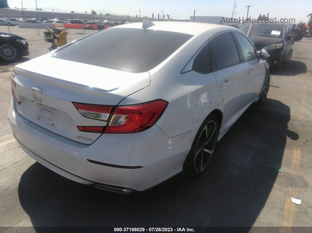 2019 Honda Accord Sedan Sport 1.5t White vin: 1HGCV1F30KA106890