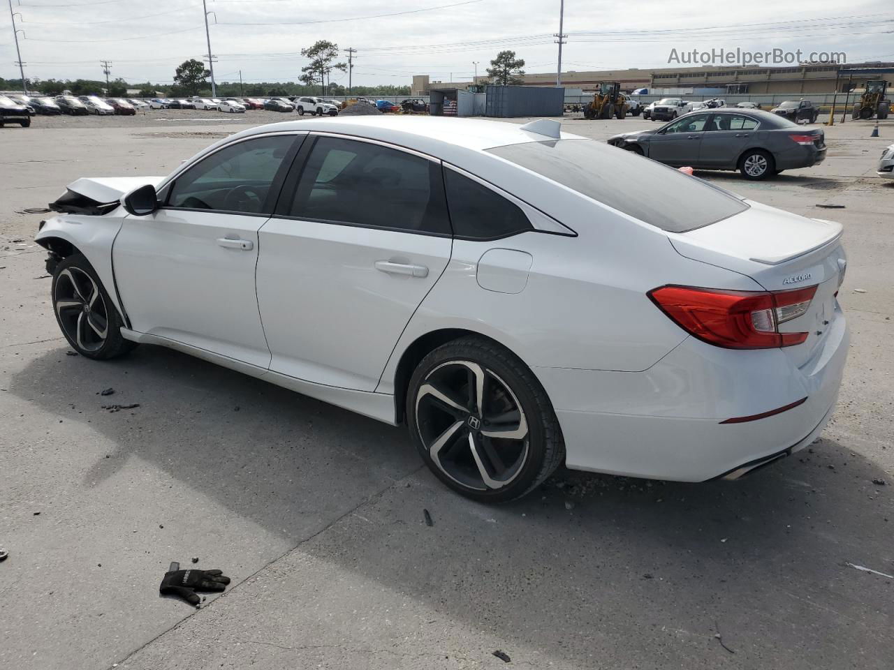 2019 Honda Accord Sport White vin: 1HGCV1F30KA110972