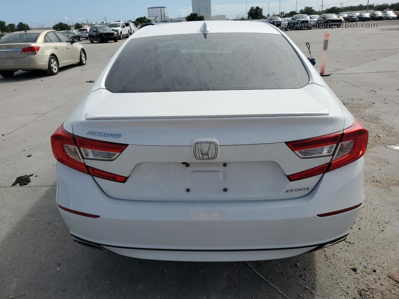 2019 Honda Accord Sport White vin: 1HGCV1F30KA110972