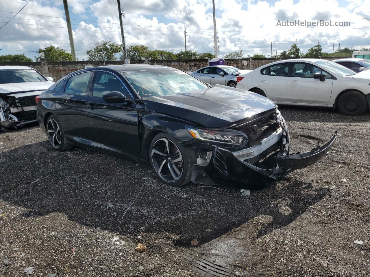 2019 Honda Accord Sport Black vin: 1HGCV1F30KA117209