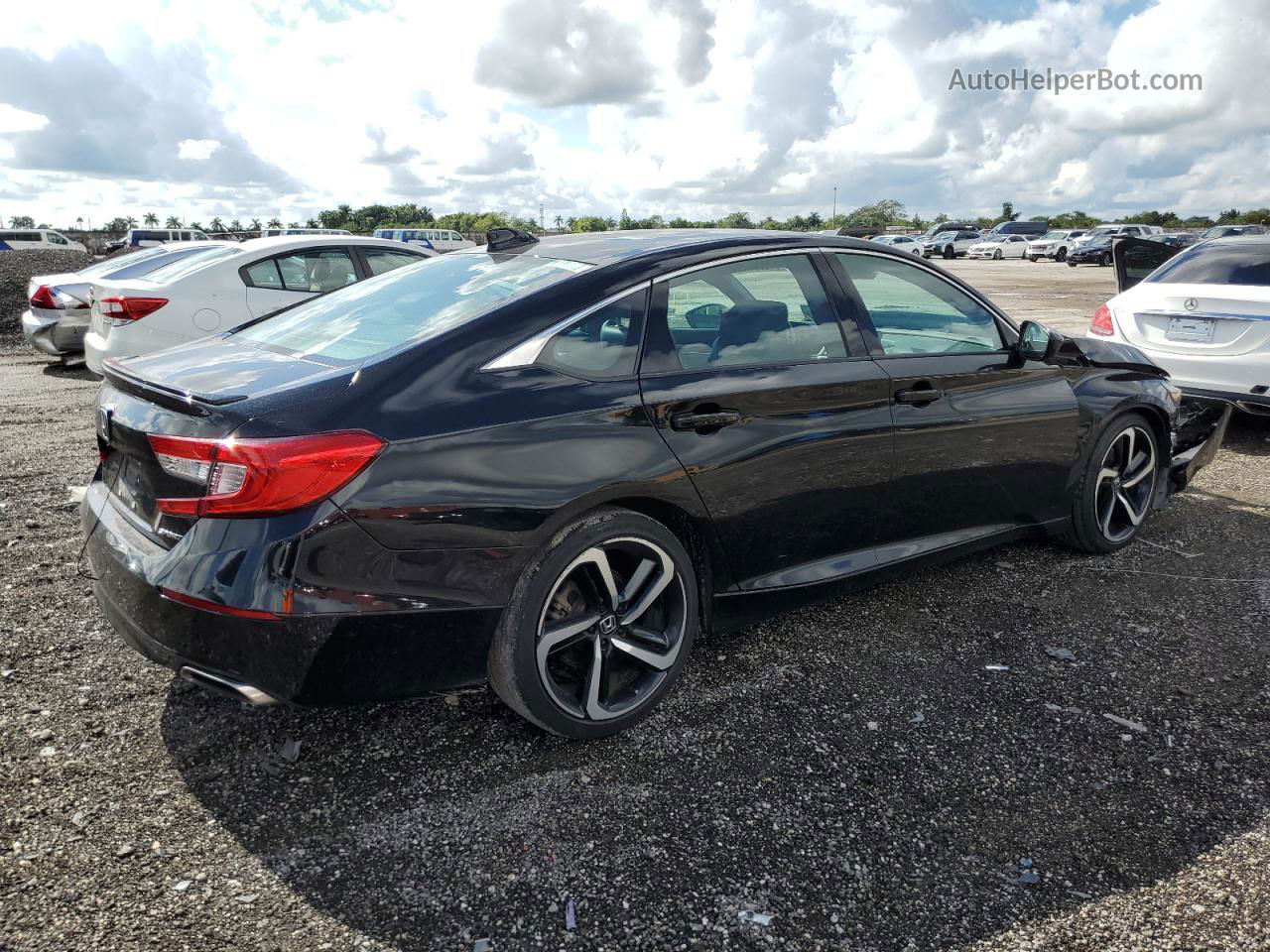 2019 Honda Accord Sport Black vin: 1HGCV1F30KA117209