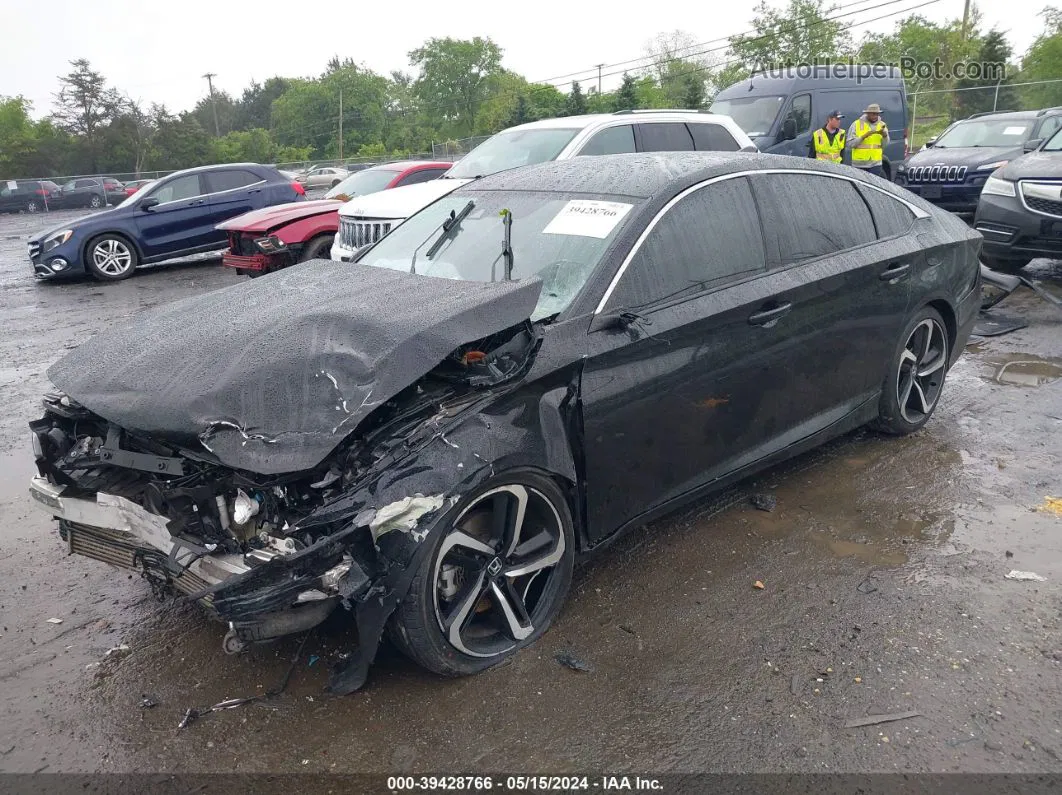 2019 Honda Accord Sport Black vin: 1HGCV1F30KA128808