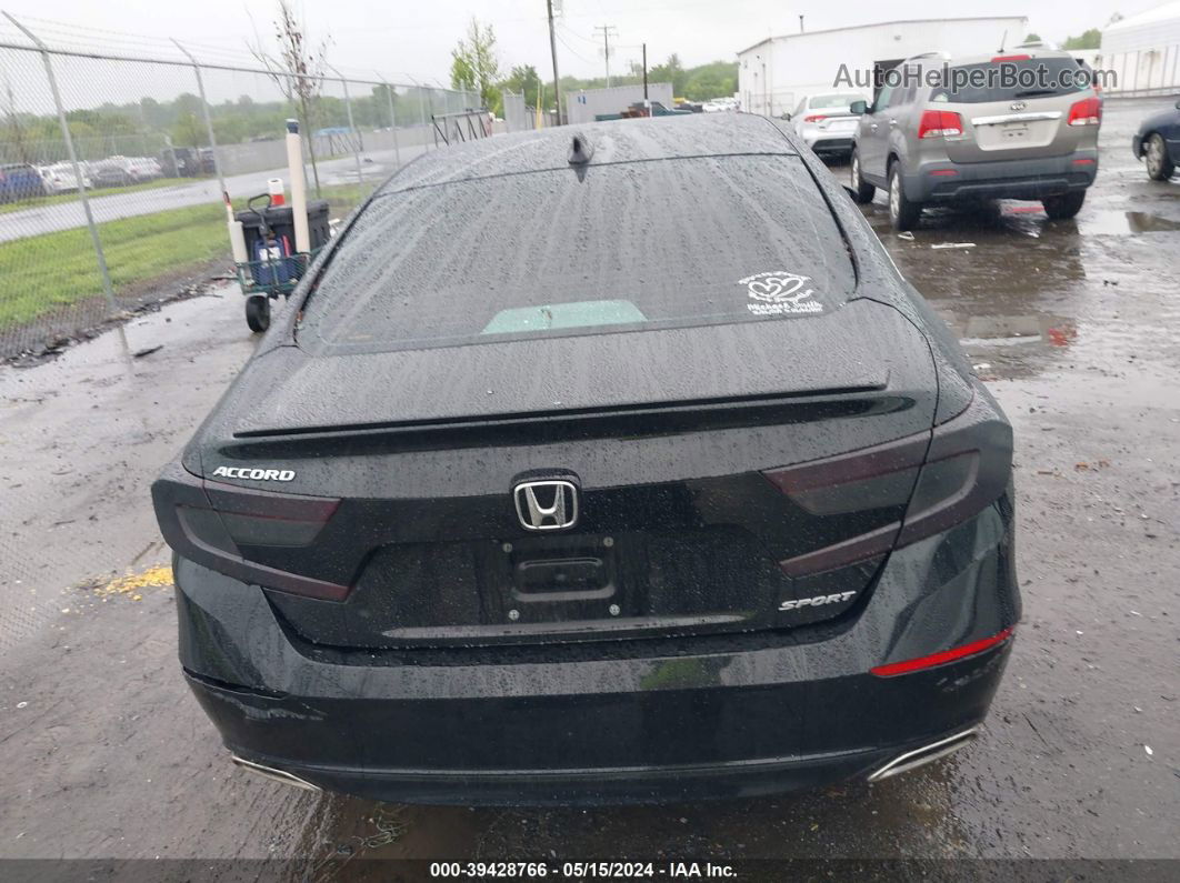 2019 Honda Accord Sport Черный vin: 1HGCV1F30KA128808