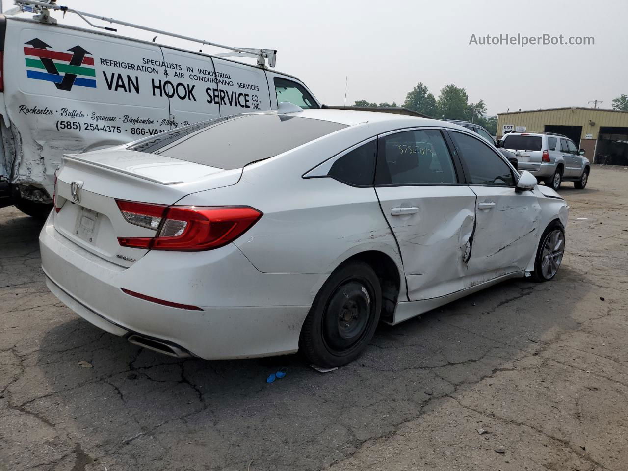 2019 Honda Accord Sport White vin: 1HGCV1F30KA134057