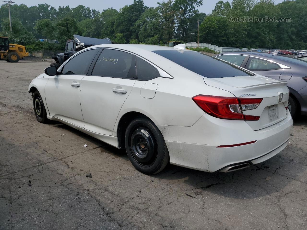 2019 Honda Accord Sport White vin: 1HGCV1F30KA134057