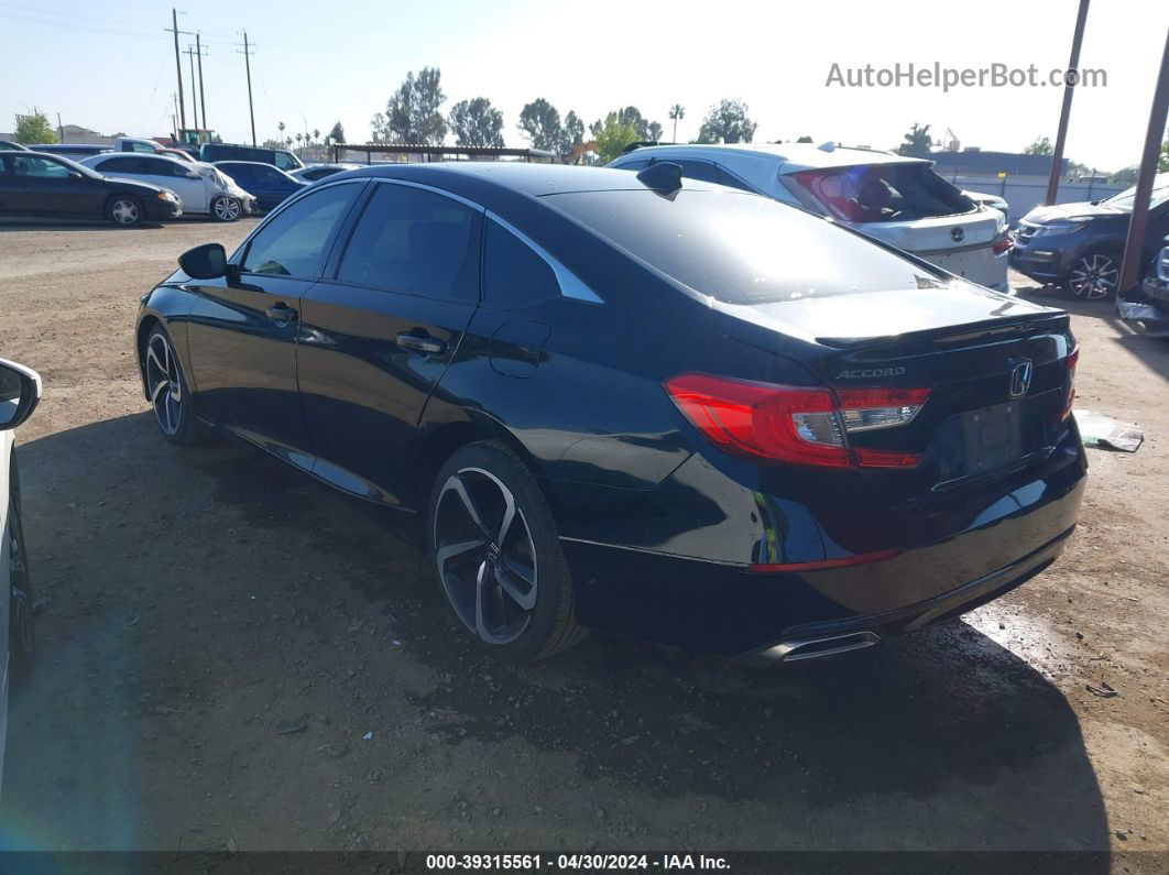 2019 Honda Accord Sport Черный vin: 1HGCV1F30KA136861