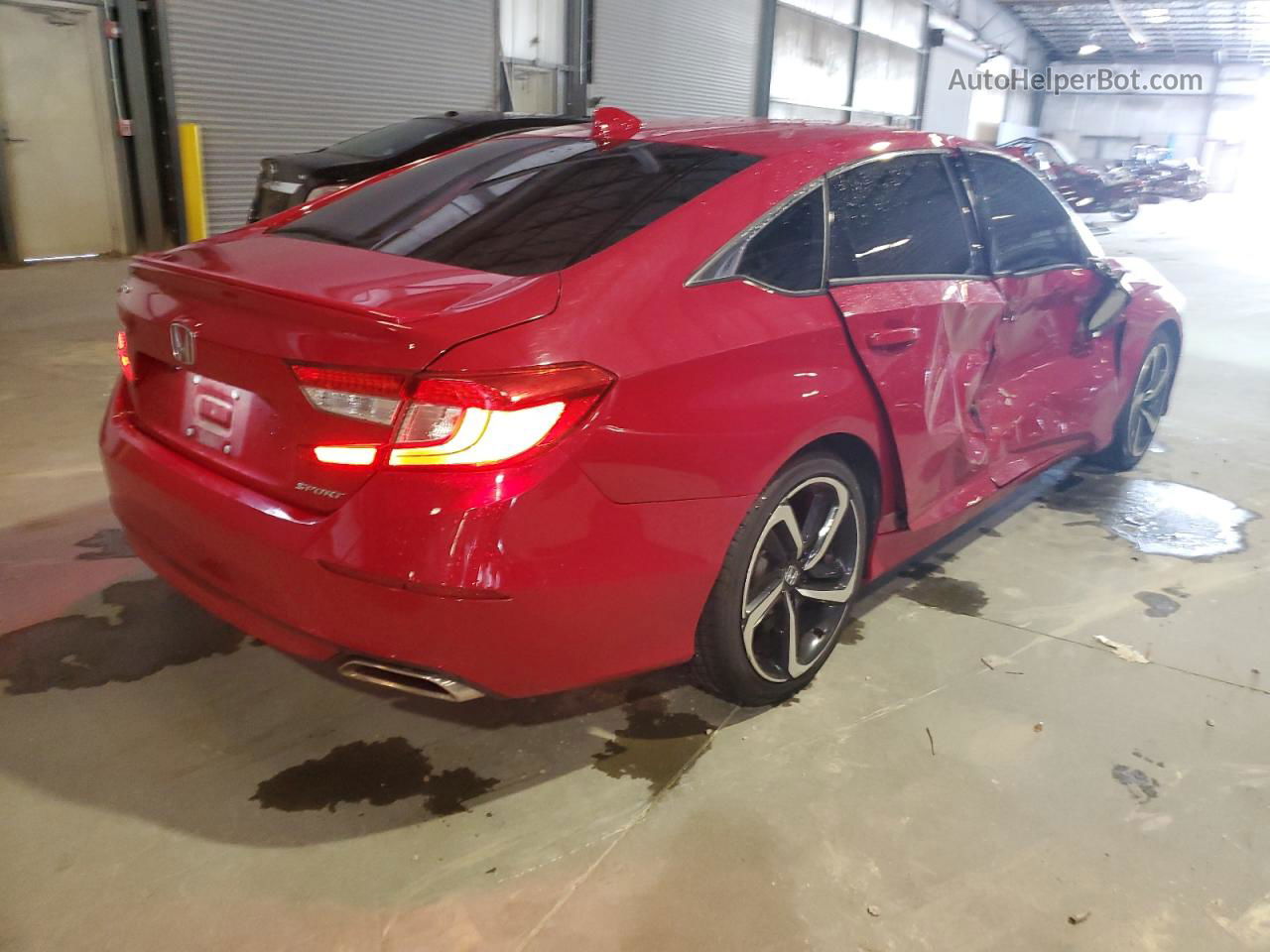 2019 Honda Accord Sport Red vin: 1HGCV1F30KA156317