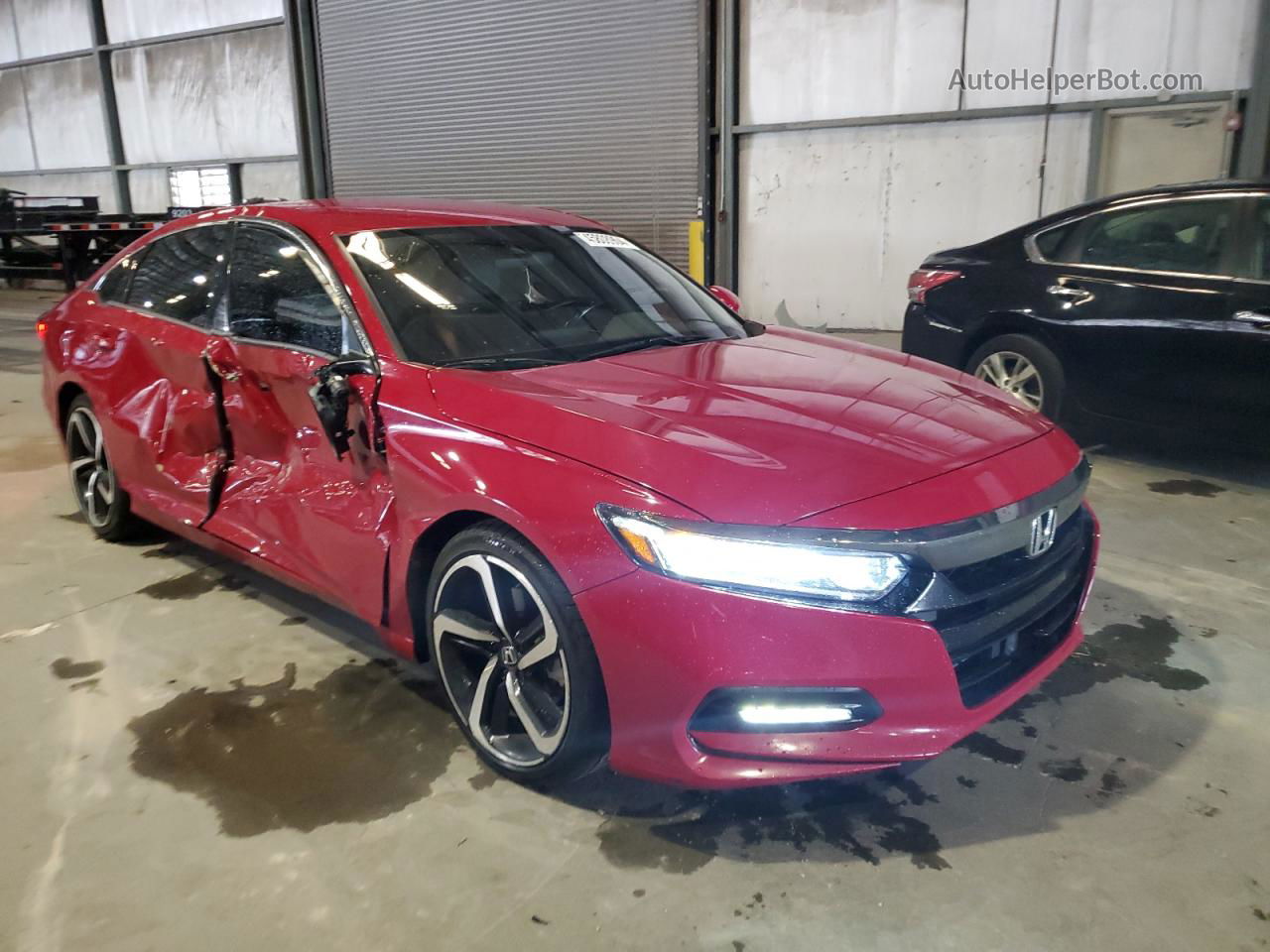 2019 Honda Accord Sport Красный vin: 1HGCV1F30KA156317