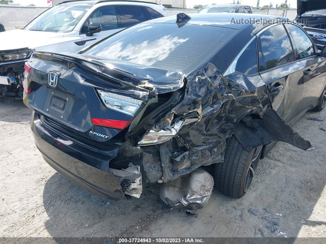 2019 Honda Accord Sedan Sport 1.5t Black vin: 1HGCV1F30KA158651