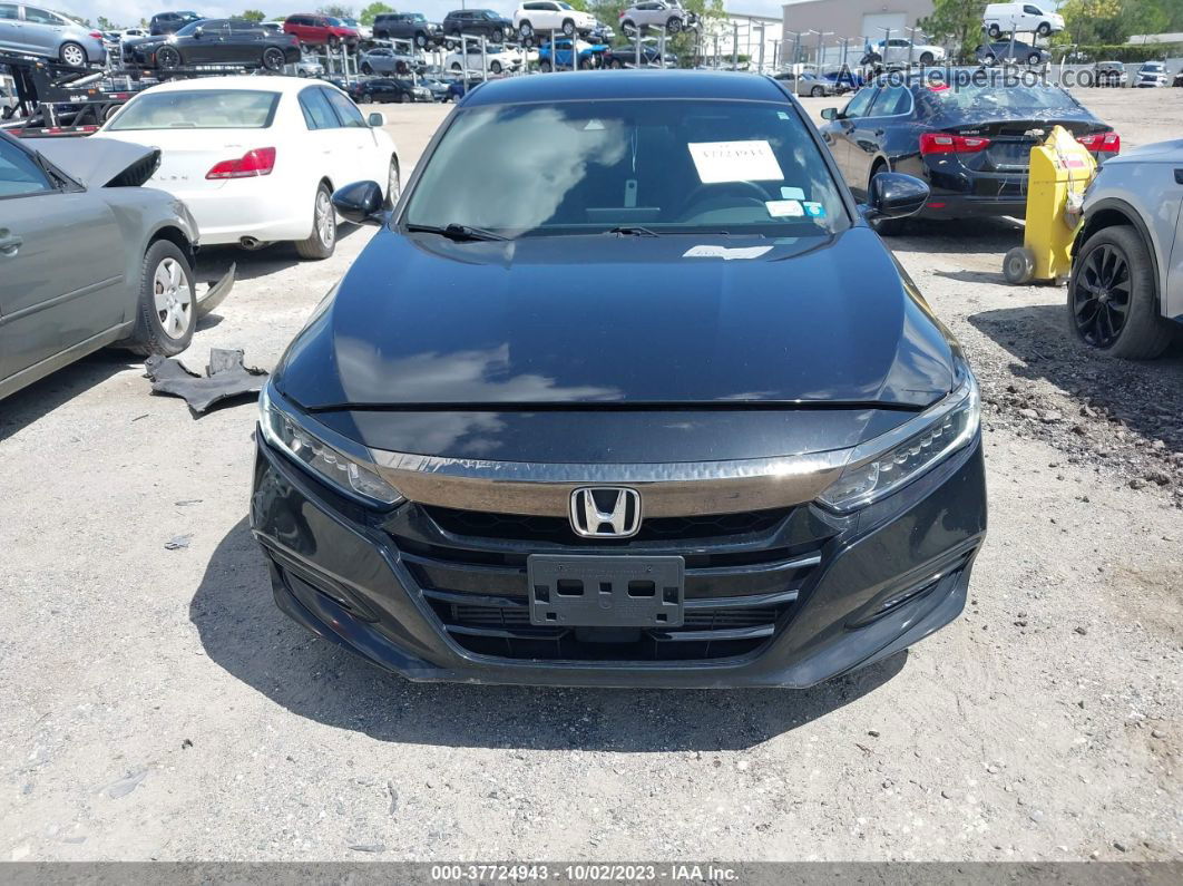 2019 Honda Accord Sedan Sport 1.5t Black vin: 1HGCV1F30KA158651