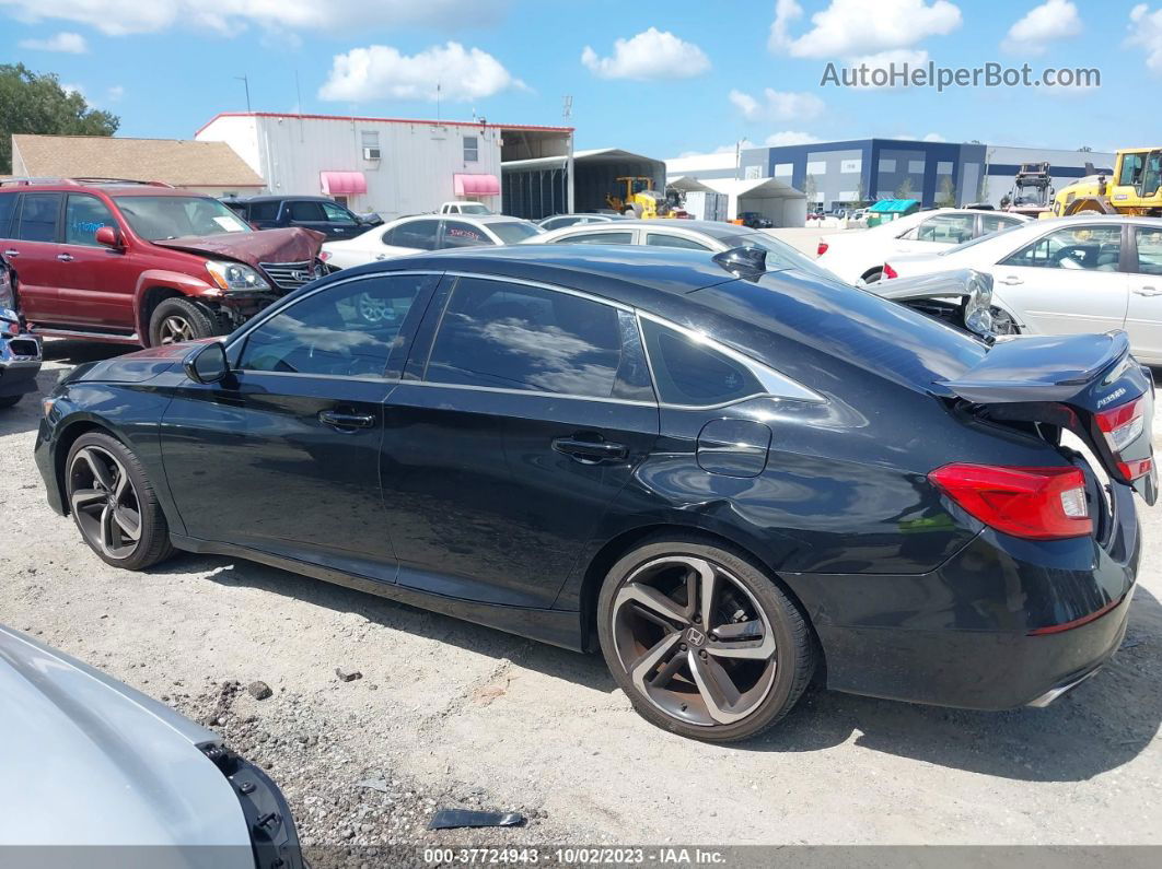 2019 Honda Accord Sedan Sport 1.5t Black vin: 1HGCV1F30KA158651