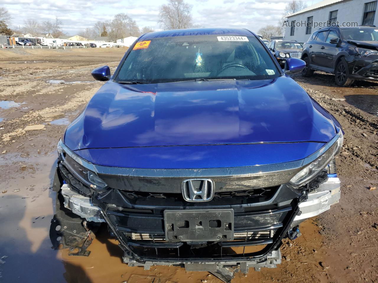 2019 Honda Accord Sport Blue vin: 1HGCV1F30KA167382