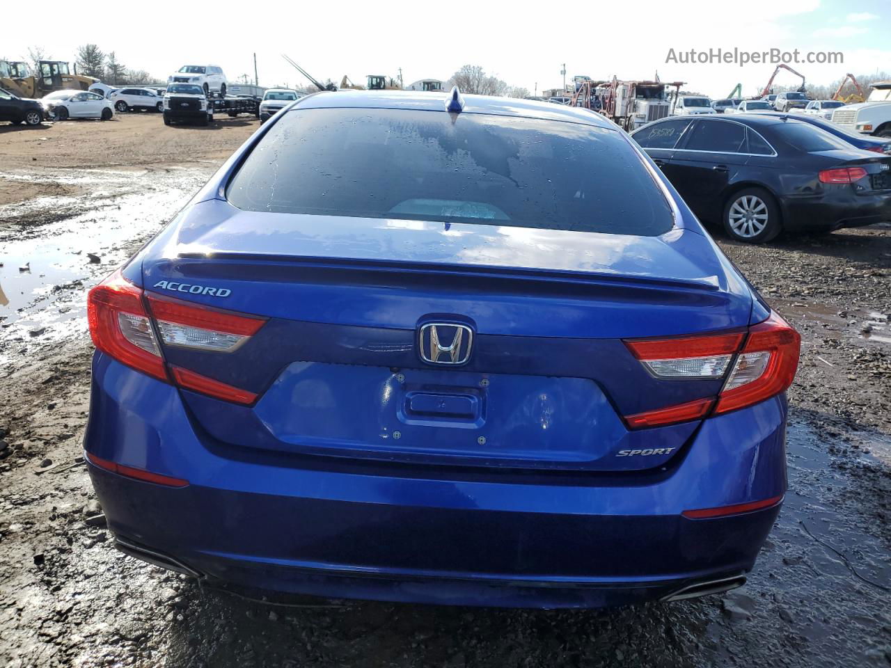 2019 Honda Accord Sport Blue vin: 1HGCV1F30KA167382