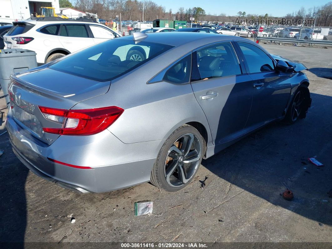 2019 Honda Accord Sport Silver vin: 1HGCV1F30KA172629