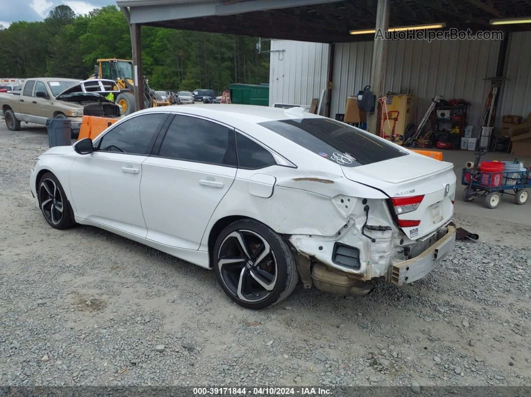 2020 Honda Accord Sport White vin: 1HGCV1F30LA078932