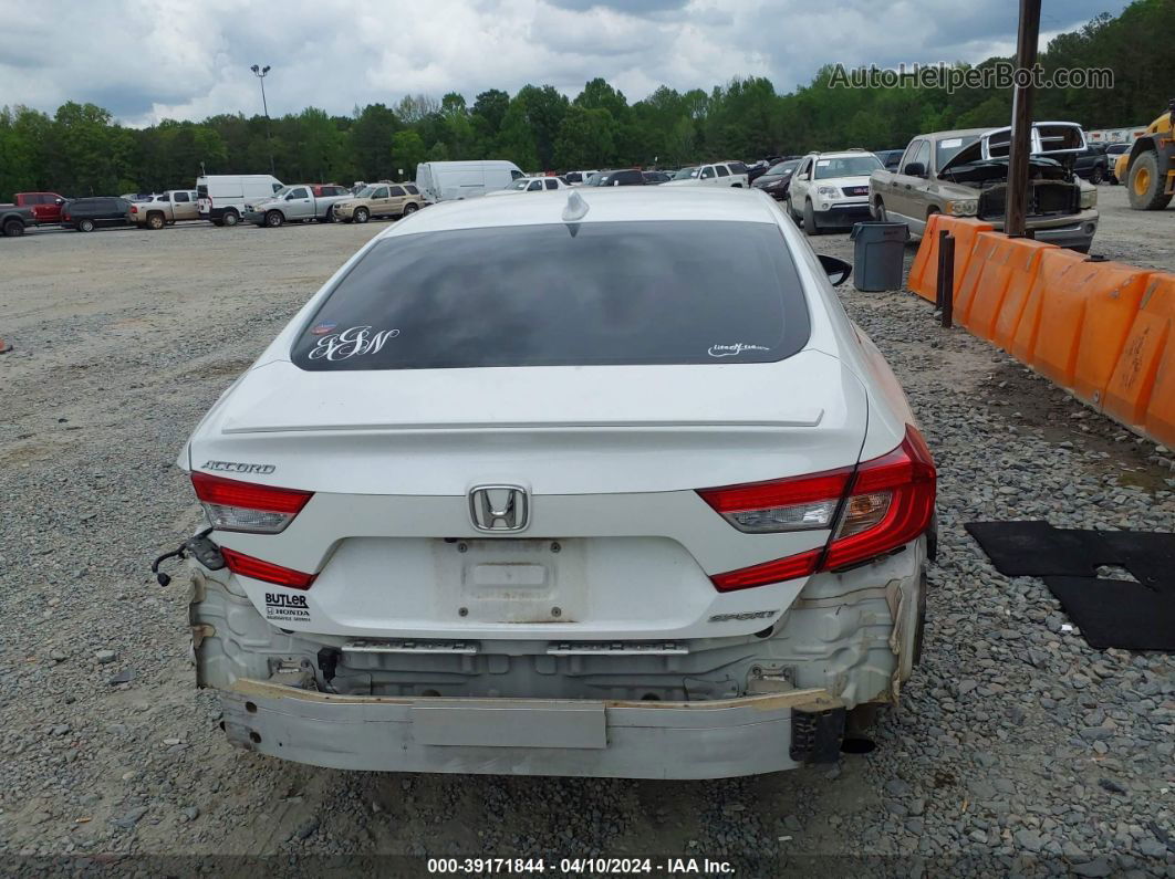 2020 Honda Accord Sport White vin: 1HGCV1F30LA078932