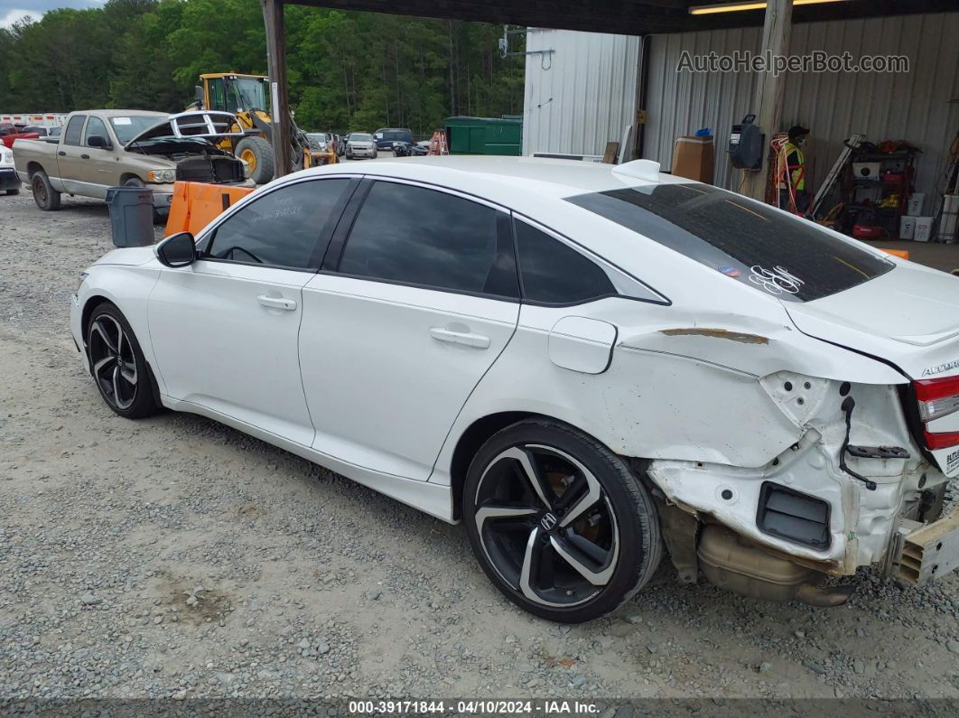 2020 Honda Accord Sport White vin: 1HGCV1F30LA078932