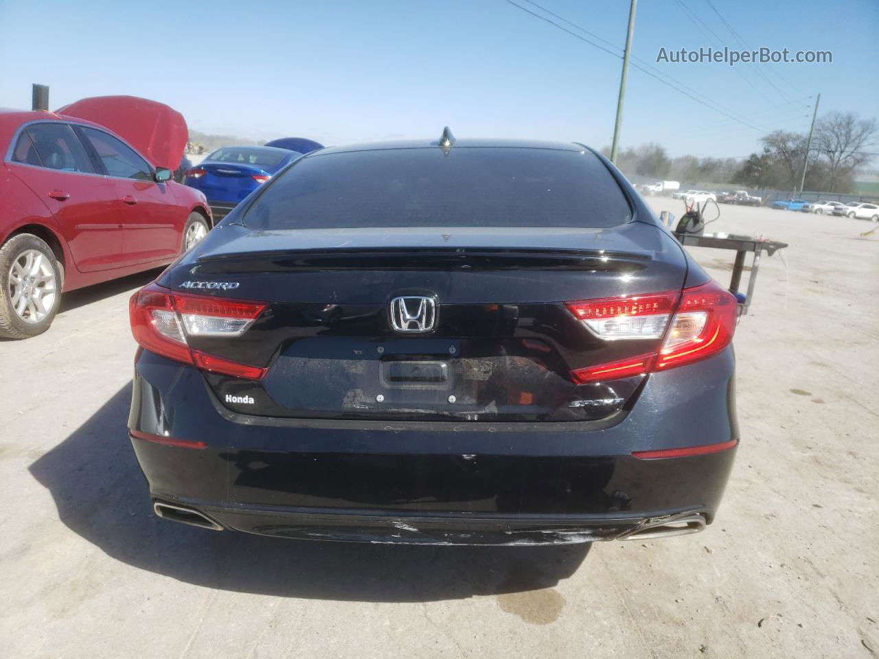 2020 Honda Accord Sport Black vin: 1HGCV1F30LA100802