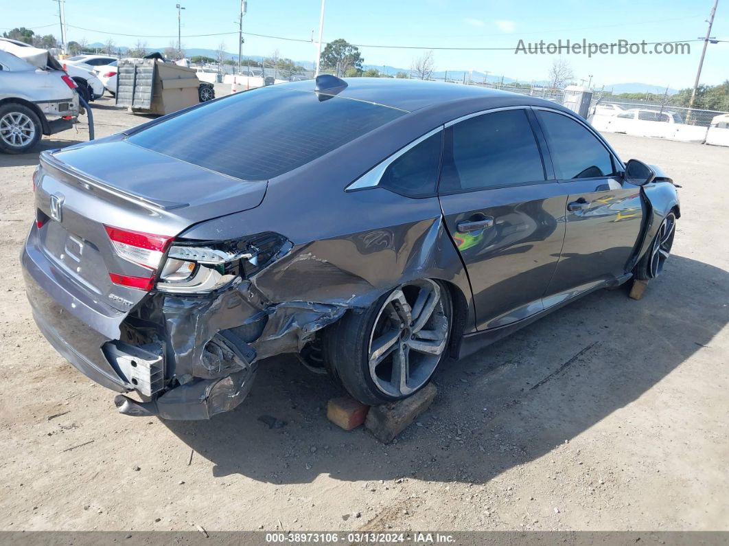 2020 Honda Accord Sport Gray vin: 1HGCV1F30LA105496