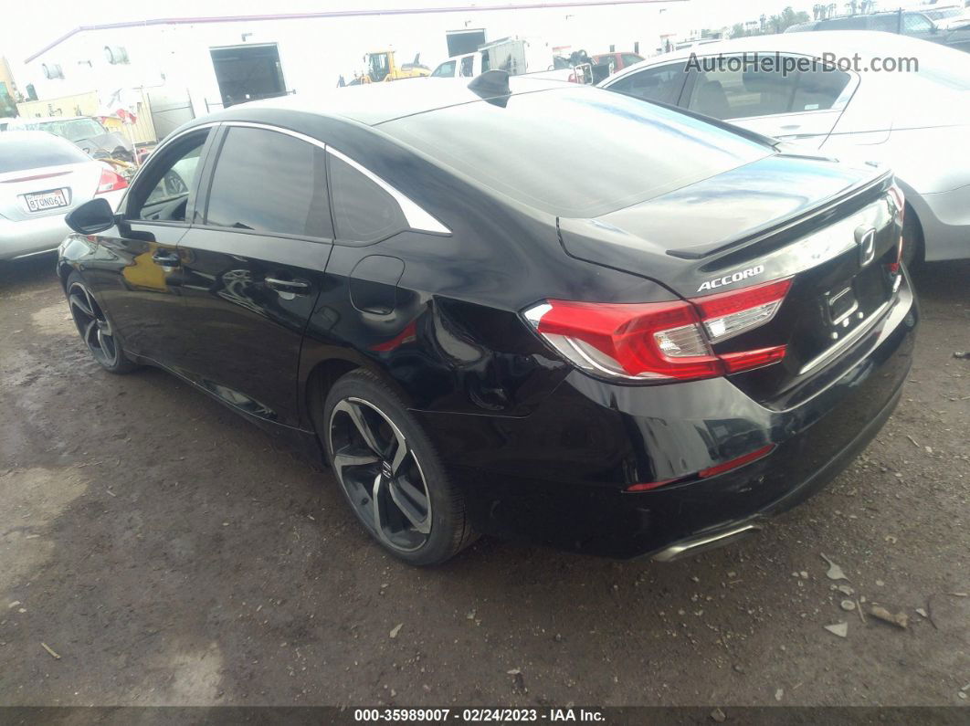 2020 Honda Accord Sedan Sport Черный vin: 1HGCV1F30LA120256