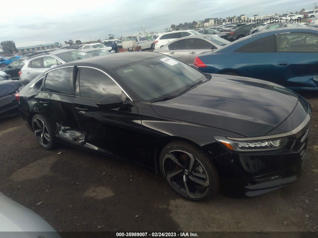 2020 Honda Accord Sedan Sport Black vin: 1HGCV1F30LA120256