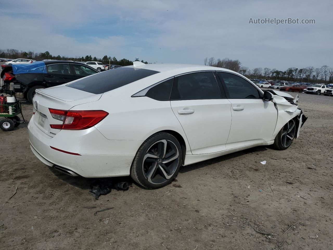 2020 Honda Accord Sport White vin: 1HGCV1F30LA136652