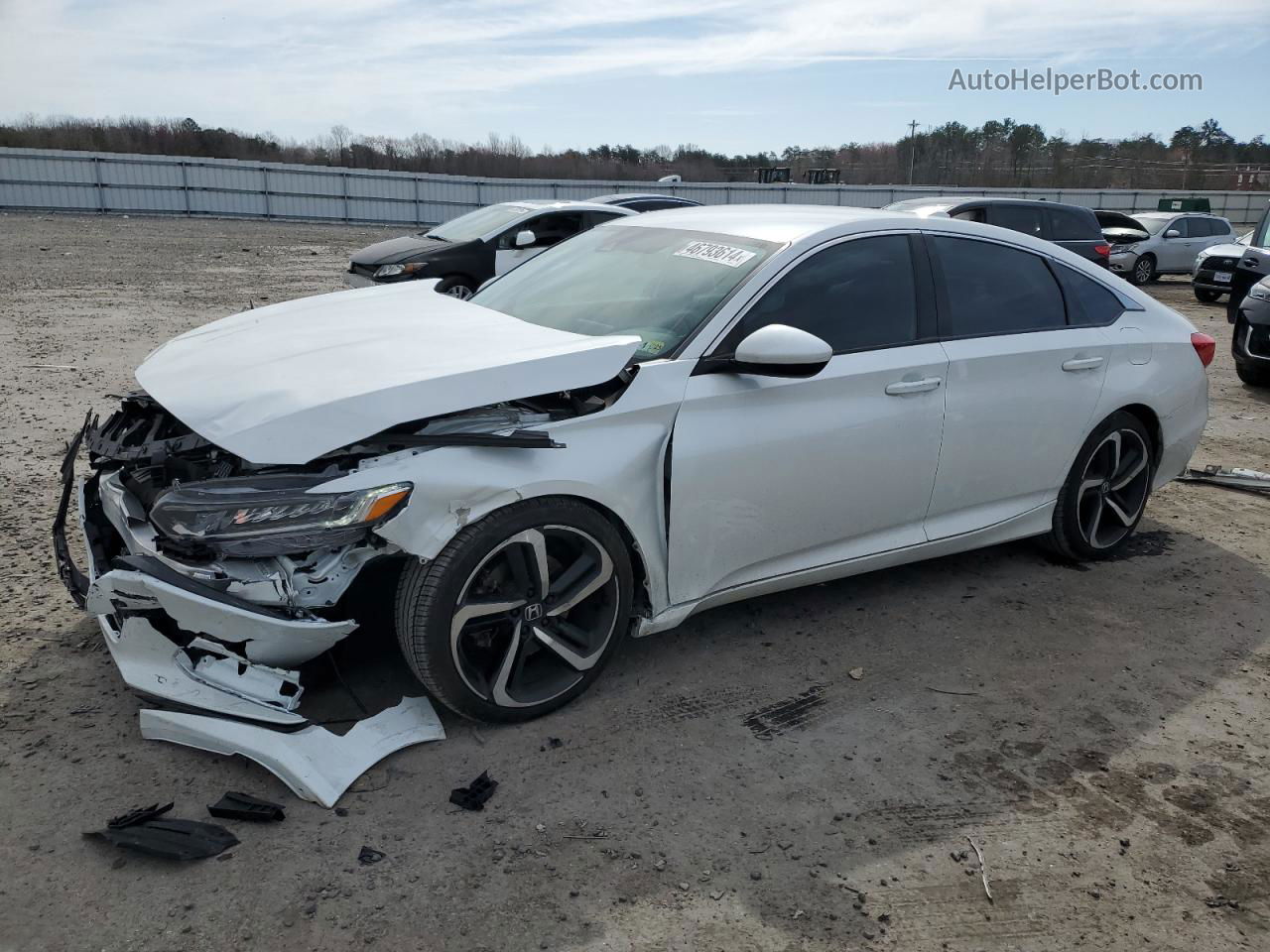 2020 Honda Accord Sport White vin: 1HGCV1F30LA136652