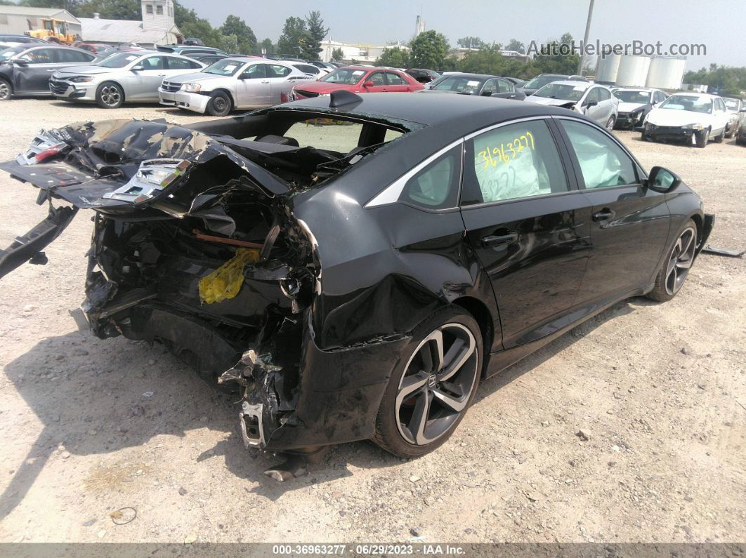 2018 Honda Accord Sport Black vin: 1HGCV1F31JA014122