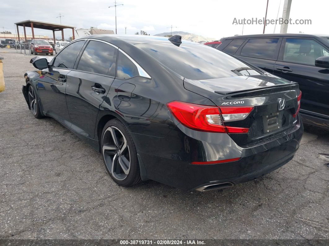 2018 Honda Accord Sport Black vin: 1HGCV1F31JA091900