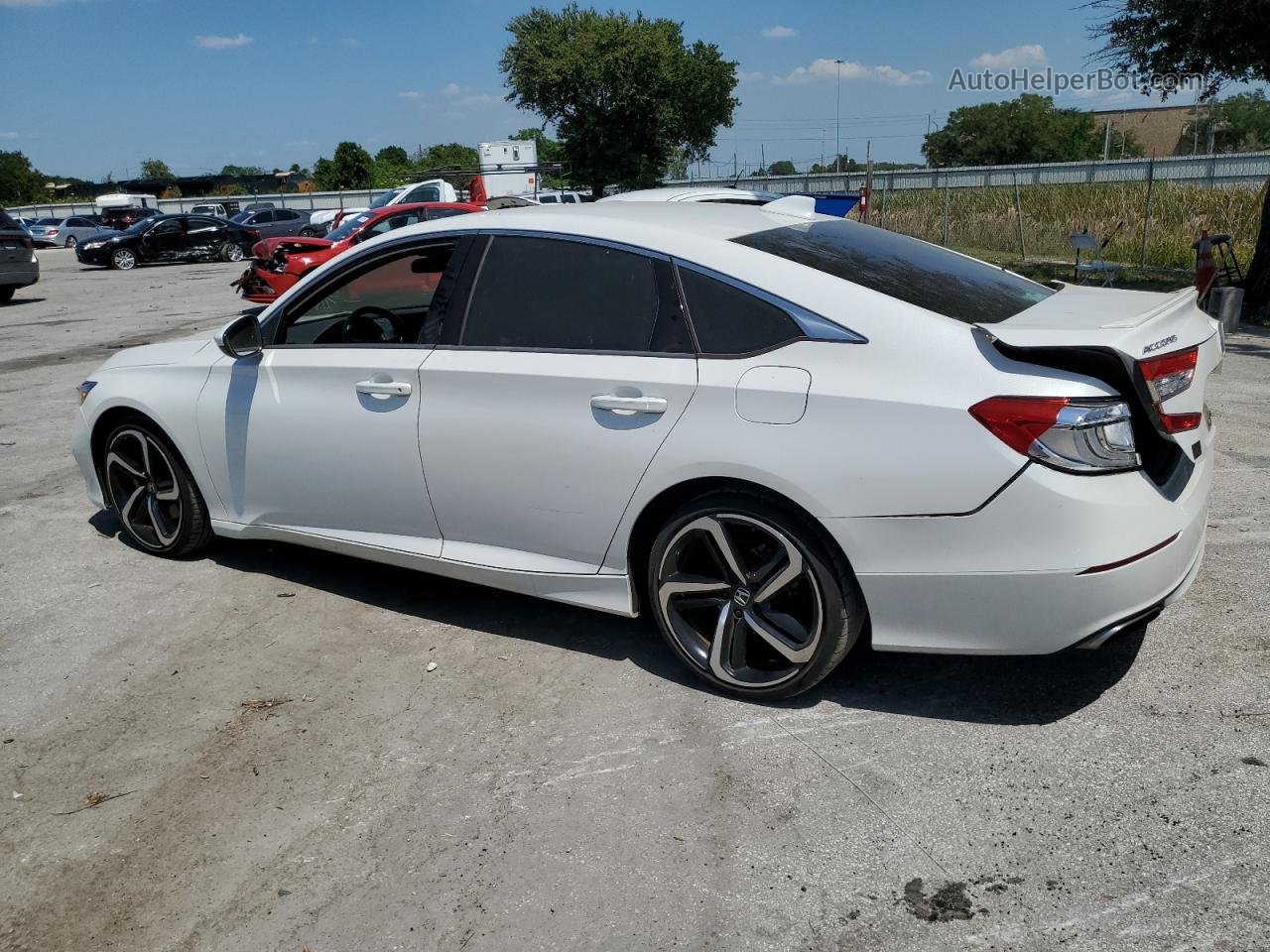 2018 Honda Accord Sport Белый vin: 1HGCV1F31JA119341