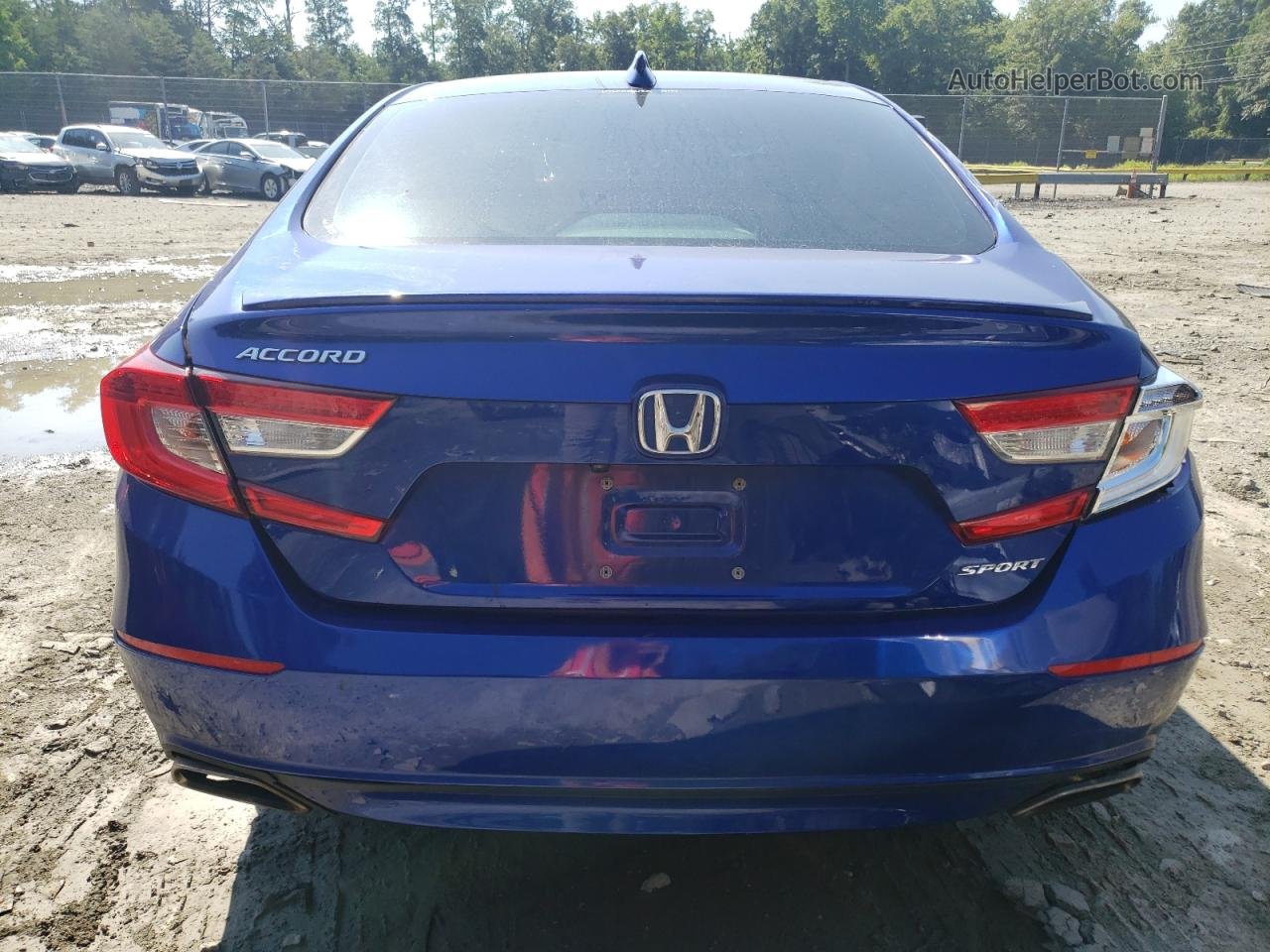 2018 Honda Accord Sport Blue vin: 1HGCV1F31JA122756
