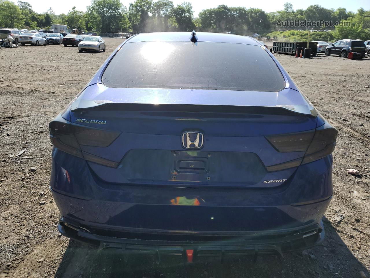 2018 Honda Accord Sport Blue vin: 1HGCV1F31JA132154