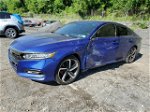 2018 Honda Accord Sport Blue vin: 1HGCV1F31JA132154