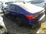 2018 Honda Accord Sedan Sport 1.5t Blue vin: 1HGCV1F31JA139766