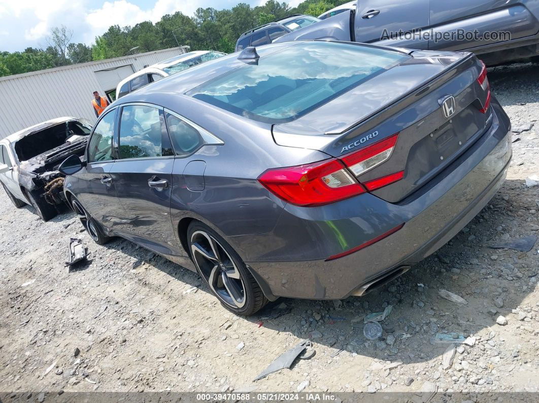 2018 Honda Accord Sport Gray vin: 1HGCV1F31JA146846