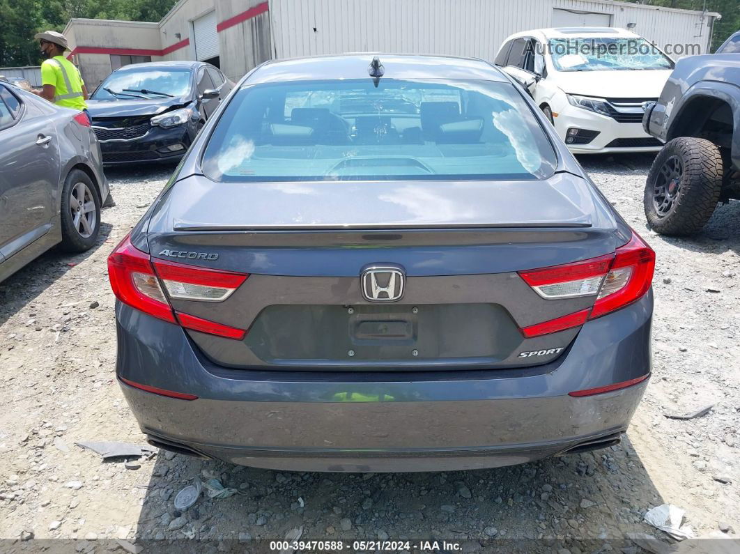 2018 Honda Accord Sport Gray vin: 1HGCV1F31JA146846