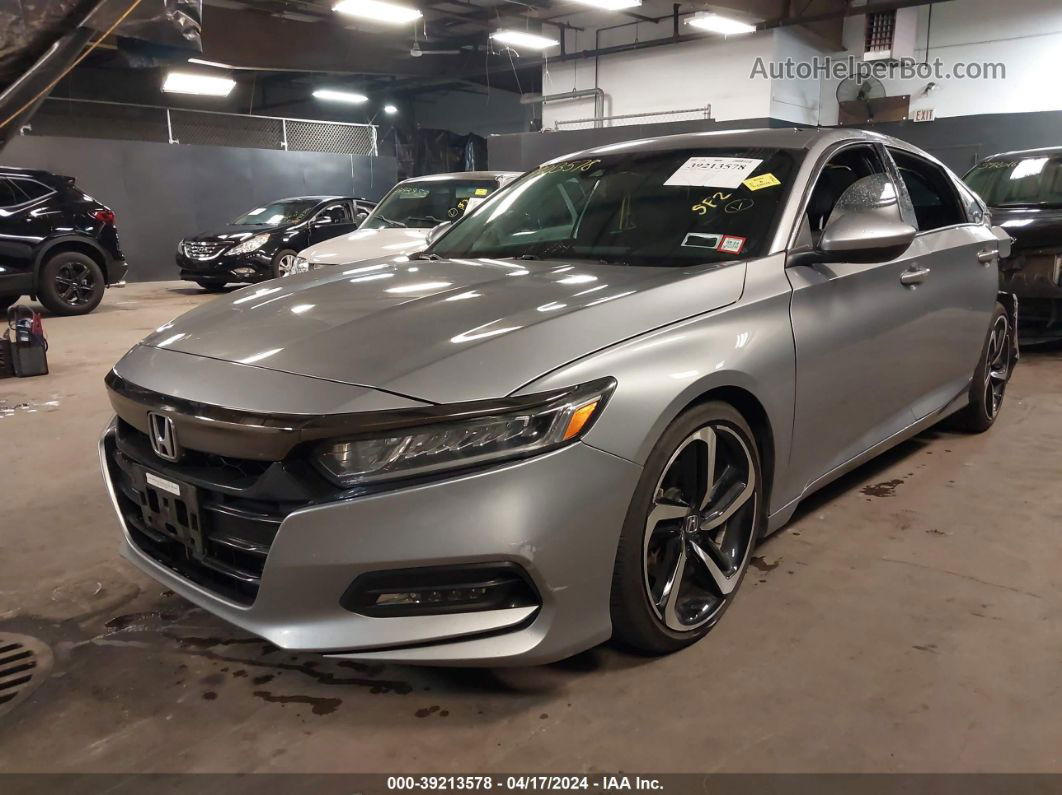 2018 Honda Accord Sport Gray vin: 1HGCV1F31JA171763