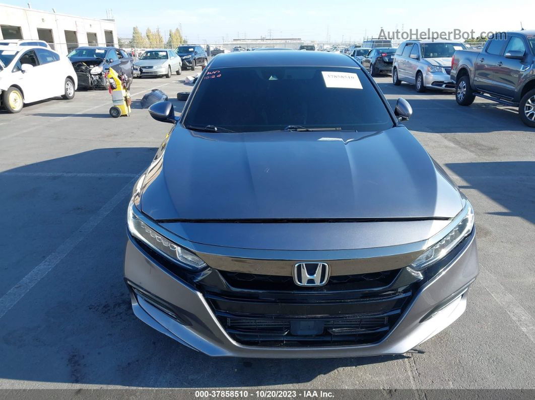 2018 Honda Accord Sedan Sport 1.5t Gray vin: 1HGCV1F31JA187686