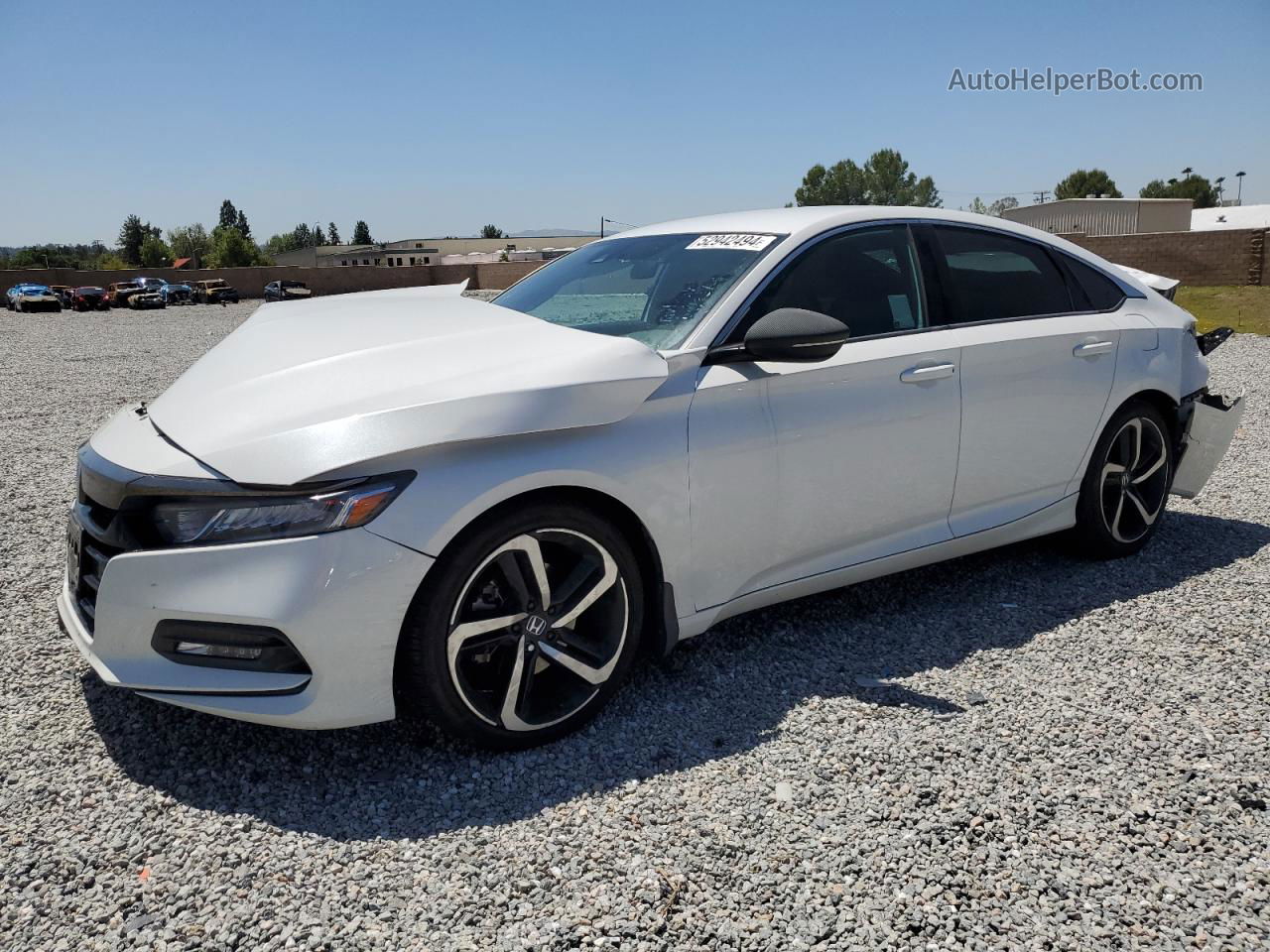 2018 Honda Accord Sport Белый vin: 1HGCV1F31JA201232