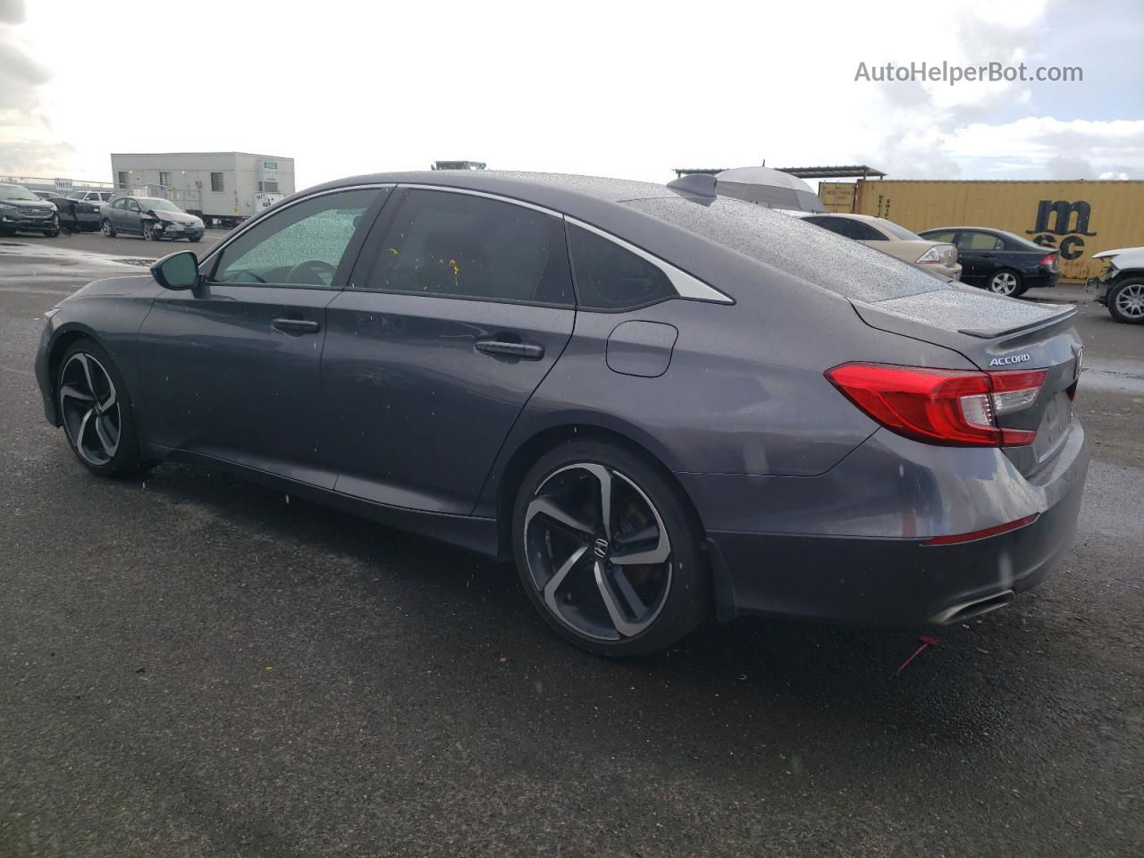 2018 Honda Accord Sport Gray vin: 1HGCV1F31JA222243