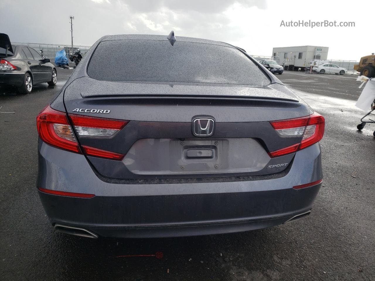 2018 Honda Accord Sport Gray vin: 1HGCV1F31JA222243