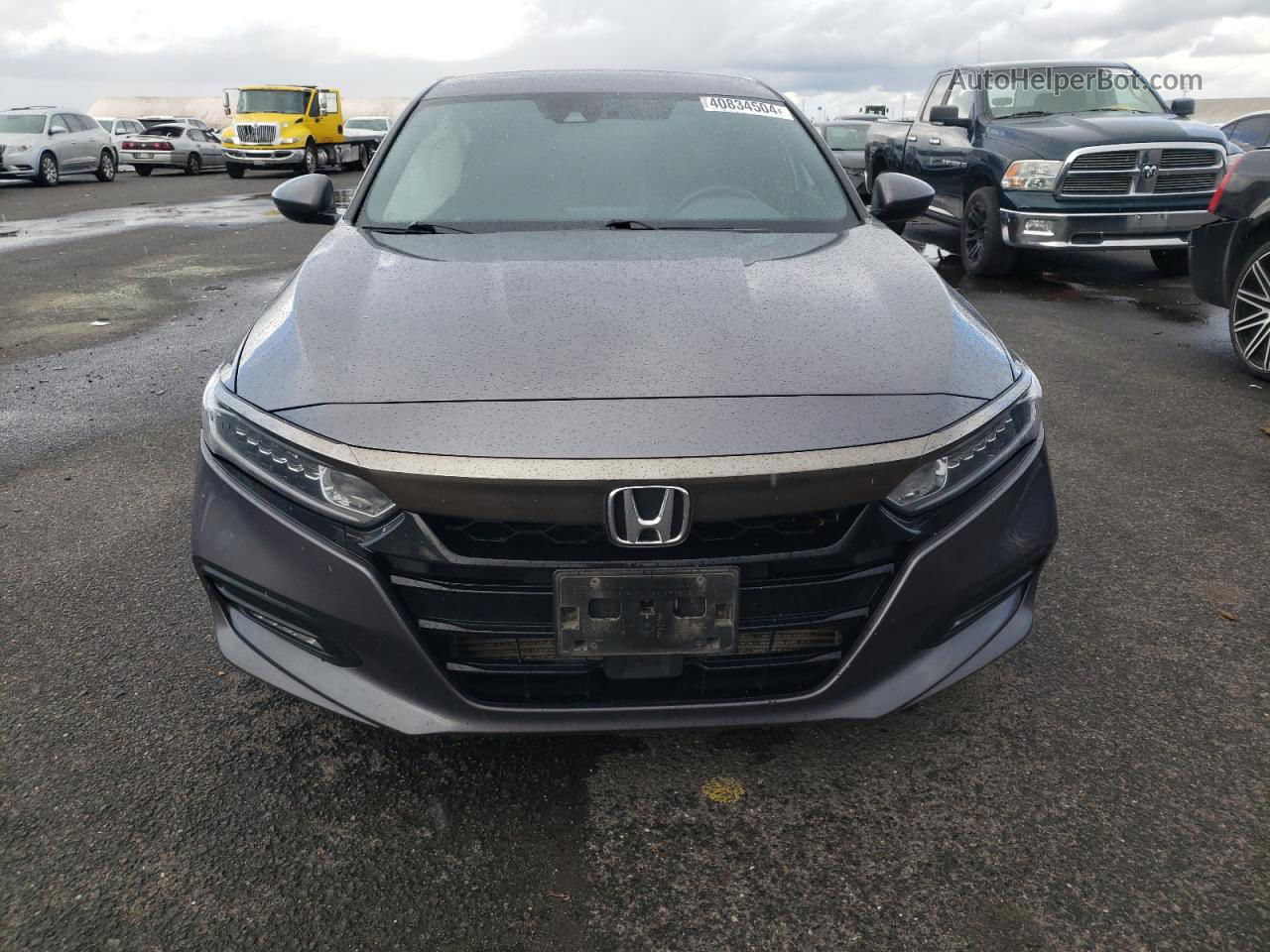 2018 Honda Accord Sport Gray vin: 1HGCV1F31JA222243