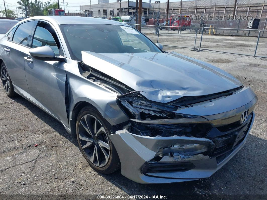 2018 Honda Accord Sport Silver vin: 1HGCV1F31JA231198