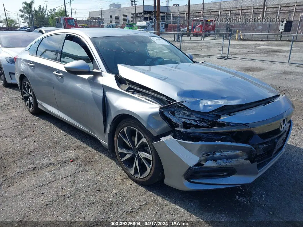 2018 Honda Accord Sport Silver vin: 1HGCV1F31JA231198