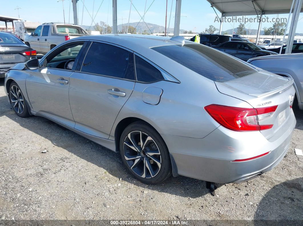 2018 Honda Accord Sport Silver vin: 1HGCV1F31JA231198